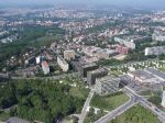 PROSEK POINT J&T / letecký pohled s vizualizací