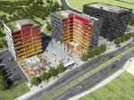 PROSEK POINT J&T  / ptačí perspektiva - vizualizace